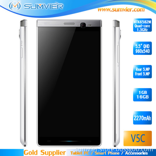 5.5" Inch Qhd IPS Screen Android 4.2.2 Quad Core Cellphone